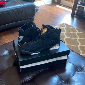 JORDAN TRUE FLIGHT 'BLACK METALLIC GOLD’